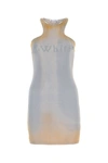 Off-white Laundry Rib Rowing Mini Dress In Multicolor