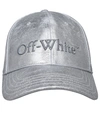 OFF-WHITE OFF-WHITE WOMAN OFF-WHITE SILVER COTTON BASEBALL CAP