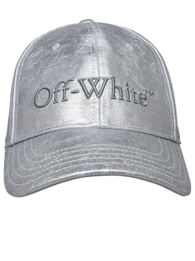 Off-white Silver Cotton Cap