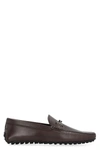 Tod's City Gommino Leather Loafers In Brown