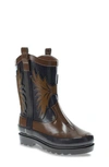 Western Chief Kids' Cowboy Waterproof Rain Boot In Brown