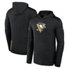 Fanatics Branded  Black Pittsburgh Penguins Authentic Pro Lightweight Pullover Hoodie In Black
