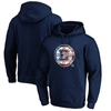 Fanatics Branded Navy Boston Bruins Banner Wave Logo Pullover Hoodie In Navy