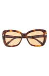 TOM FORD MAEVE 55MM BUTTERFLY SUNGLASSES