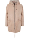 Giorgio Brato Sheepskin Parka With Hood In White