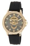 I Touch X Ed Hardy Silicone Strap Watch, 38mm In Matte Black