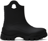 Moncler Ankle-height Boots With Textured Grip And Rugged Sole In 999 Black