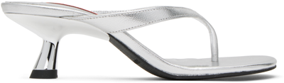 Simonmiller Silver Beep Heeled Sandals