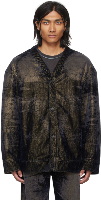 Diesel D-conf Cotton Bomber Jacket In 01