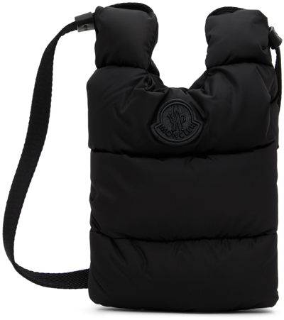 Moncler Legere Quilted Crossbody Bag In Black