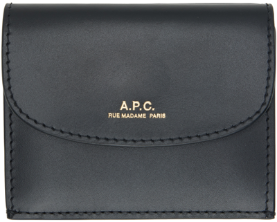 Apc Black Genève Trifold Wallet In Lzz Black