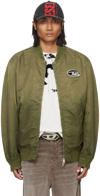 Diesel J-kepes Logo-plaque Bomber Jacket In 5af