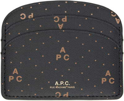 Apc Black Demi-lune Card Holder In Lzz Black