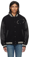 DIESEL BLACK L-FRANZ-PATCH BOMBER JACKET