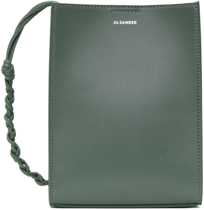 Jil Sander Green Tangle Small Bag In 306 Seaweed