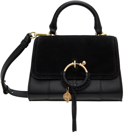 See By Chloé Black Joan Flap Bag In 001 Black