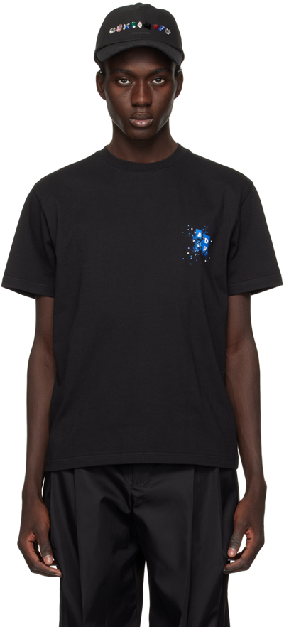 Ader Error Black Crystal-cut T-shirt