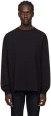 John Elliott University Long Sleeve T-shirt In Black