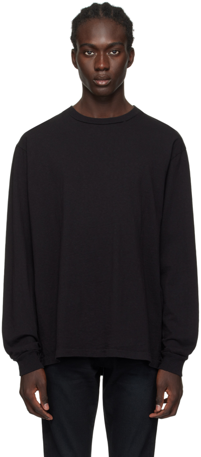 JOHN ELLIOTT BLACK UNIVERSITY LONG SLEEVE T-SHIRT