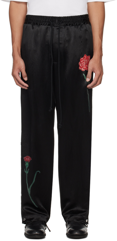 Song For The Mute Black Falling Flowers Track Pants