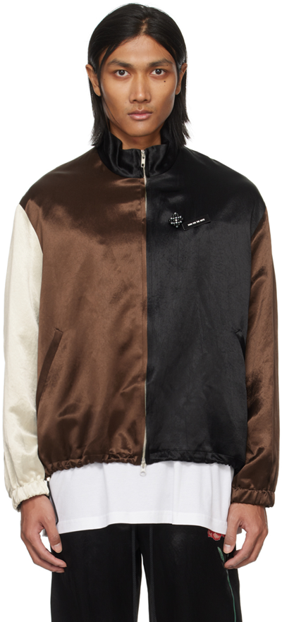 Song For The Mute Multicolor Lad Jacket In Black