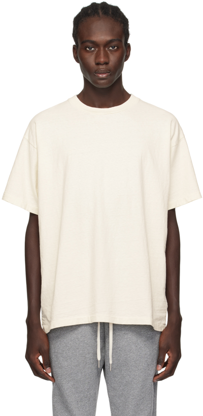John Elliott Off-white University T-shirt In Salt