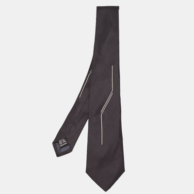 Pre-owned Valentino Garavani Black Silk Tie