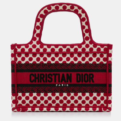 Pre-owned Dior Amour Book Tote In Red