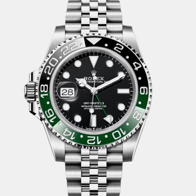 Pre-owned Rolex -stainless Steel 40 Black Gmt-master Ii 126720 Vtnr