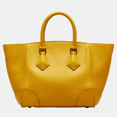 Pre-owned Louis Vuitton Yellow Epi Phenix Pm Bag