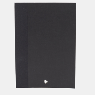 Pre-owned Montblanc Black Fine Stationery Notebook