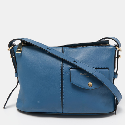 Pre-owned Marc Jacobs Blue Leather Small Crossbody Bag