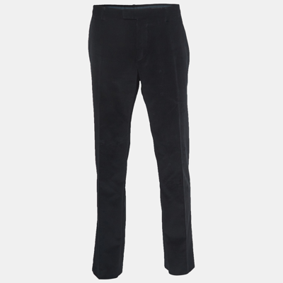 Pre-owned Gucci Black Corduroy Regular Fit Trousers 4xl