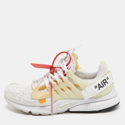 Pre-owned Off-white X Nike Nike X Off White White Fabric Air Presto Low Trainers Sneakers Size 42.5