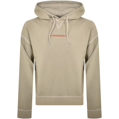 Dsquared2 Cipro Fit Hoodie In Beige