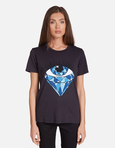 Lauren Moshi Croft Sapphire Eye In Onyx