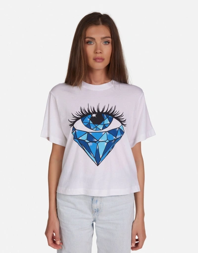 Lauren Moshi Rue Sapphire Eye In White