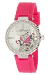 I TOUCH X ED HARDY SILICONE STRAP WATCH, 36MM