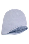 Portolano Reversible Cashmere Beanie In Periwinkle