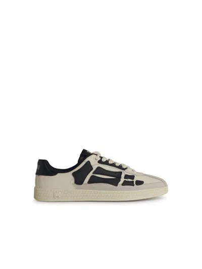 792 Amiri 'pacific Bone' Black Leather Sneakers
