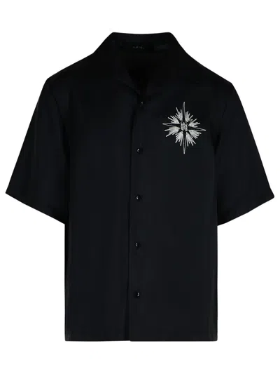 792 Amiri 'starbus' Black Silk Shirt