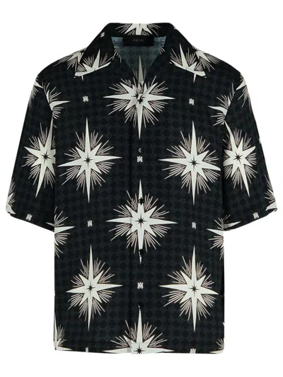 792 Amiri 'starbus' Black Viscose Shirt