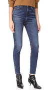 AGOLDE ROXANNE SUPER HIGH RISE SKINNY JEANS