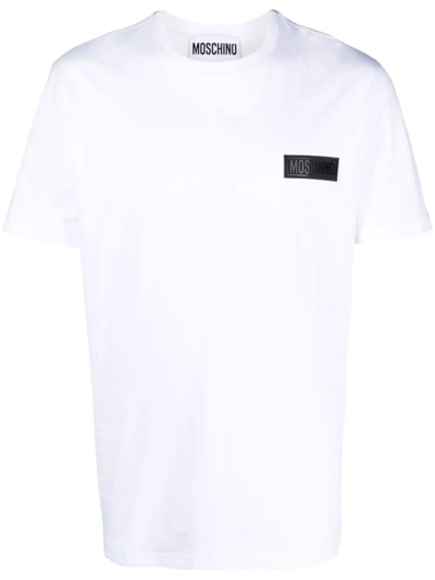 Moschino T-shirt With Logo Application In White