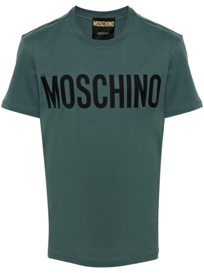 Moschino T-shirt With Print In Green