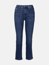 7 FOR ALL MANKIND BLUE COTTON BLEND JEANS
