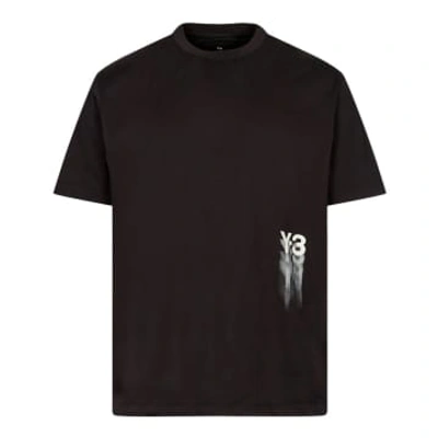 Y-3 Blur Logo T-shirt In Black