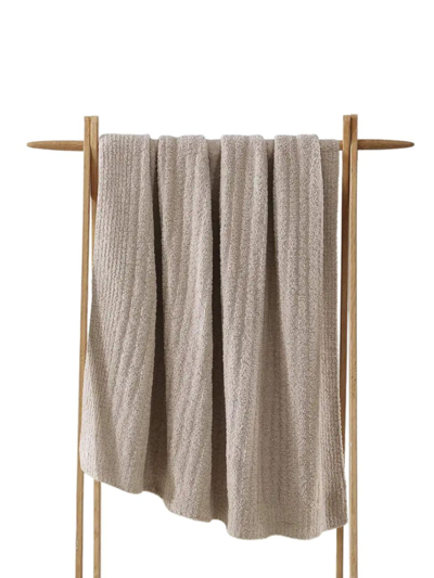 Sunday Citizen Ribbed Lightweight Throw In Taupe