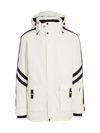 Perfect Moment Men's Gus Striped Parka In Snow White