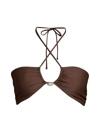 Sara Cristina Women's Bahia Bikini Top In Brown